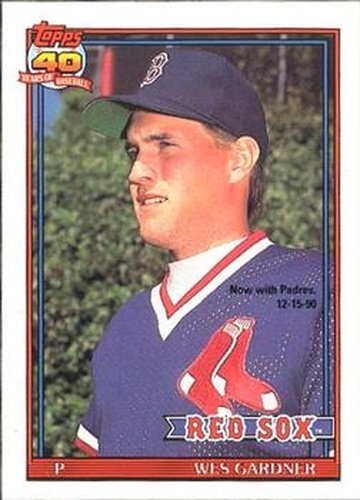 #629 Wes Gardner - San Diego Padres - 1991 O-Pee-Chee Baseball
