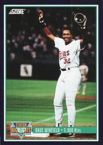 #629 Dave Winfield - Minnesota Twins -1994 Score Baseball