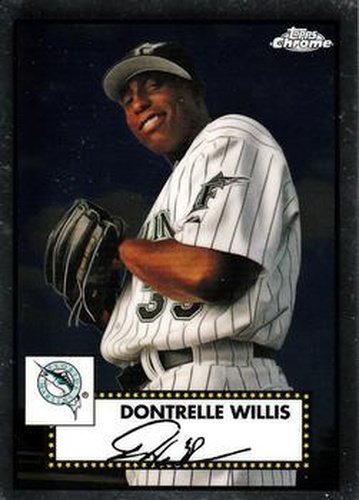 #629 Dontrelle Willis - Florida Marlins - 2021 Topps Chrome Platinum Anniversary Baseball