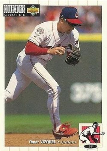 #629 Omar Vizquel - Cleveland Indians - 1994 Collector's Choice Baseball