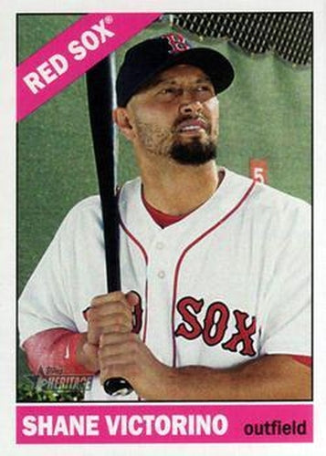 #629 Shane Victorino - Boston Red Sox - 2015 Topps Heritage Baseball
