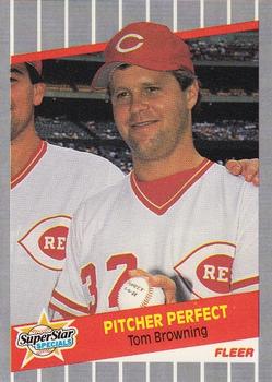 #629 Tom Browning - Cincinnati Reds - 1989 Fleer Baseball