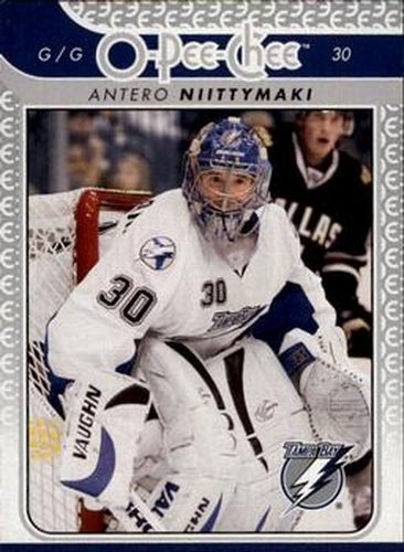 #629 Antero Niittymaki - Tampa Bay Lightning - 2009-10 O-Pee-Chee Hockey