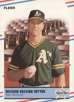 #629 Mark McGwire - Oakland Athletics - 1988 Fleer Baseball