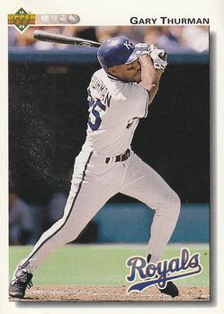 #629 Gary Thurman - Kansas City Royals - 1992 Upper Deck Baseball