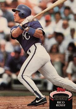 #629 Rico Rossy - Kansas City Royals - 1992 Stadium Club Baseball