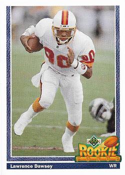 #629 Lawrence Dawsey - Tampa Bay Buccaneers - 1991 Upper Deck Football