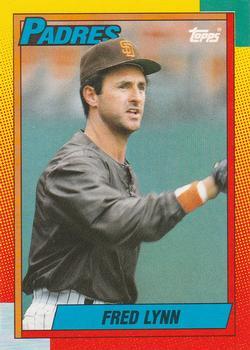 #62T Fred Lynn - San Diego Padres - 1990 Topps Traded Baseball