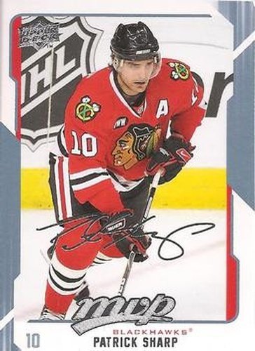 #62 Patrick Sharp - Chicago Blackhawks - 2008-09 Upper Deck MVP Hockey