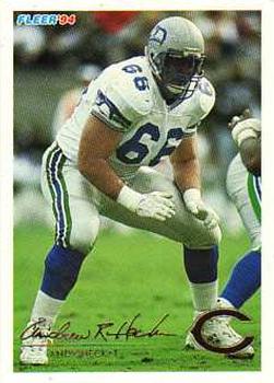 #62 Andy Heck - Chicago Bears - 1994 Fleer Football