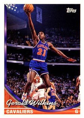 #62 Gerald Wilkins - Cleveland Cavaliers - 1993-94 Topps Basketball