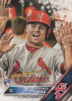 #HMW62 Aledmys Diaz - St. Louis Cardinals - 2016 Topps Holiday Baseball