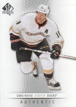 #62 Saku Koivu - Anaheim Ducks - 2012-13 SP Authentic Hockey