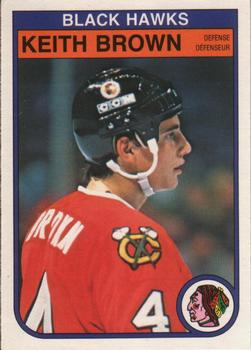 #62 Keith Brown - Chicago Blackhawks - 1982-83 O-Pee-Chee Hockey