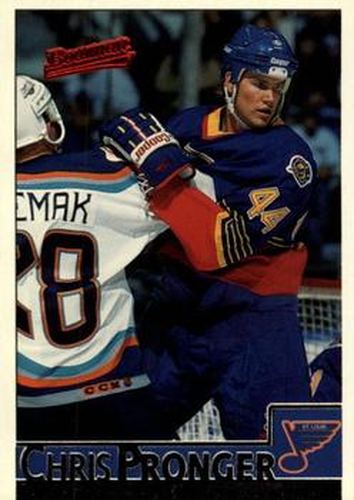 #62 Chris Pronger - St. Louis Blues - 1995-96 Bowman Hockey