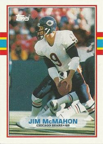 #62 Jim McMahon - Chicago Bears - 1989 Topps Football