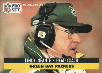 #162 Lindy Infante - Green Bay Packers - 1991 Pro Set Football