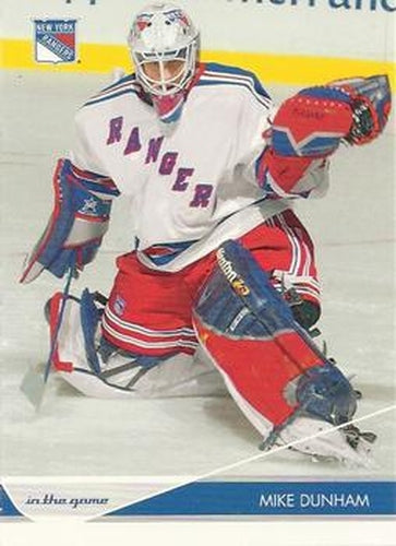 #62 Mike Dunham - New York Rangers - 2003-04 In The Game Toronto Star Hockey