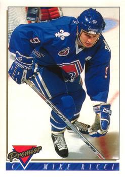 #62 Mike Ricci - Quebec Nordiques - 1993-94 O-Pee-Chee Premier Hockey