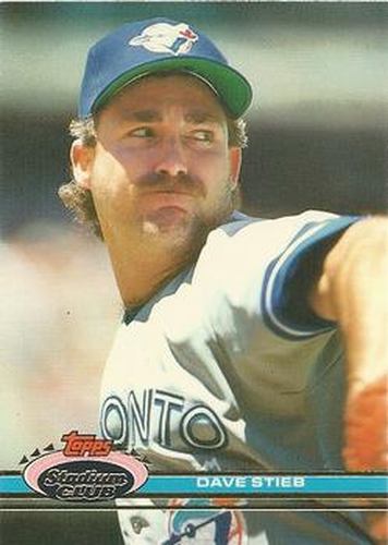 #62 Dave Stieb - Toronto Blue Jays - 1991 Stadium Club Baseball