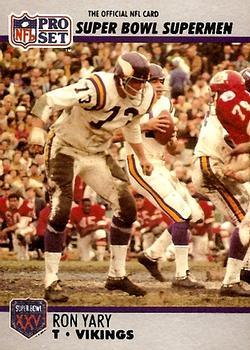 #62 Ron Yary - Minnesota Vikings - 1990-91 Pro Set Super Bowl XXV Silver Anniversary Football