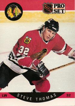 #62 Steve Thomas - Chicago Blackhawks - 1990-91 Pro Set Hockey