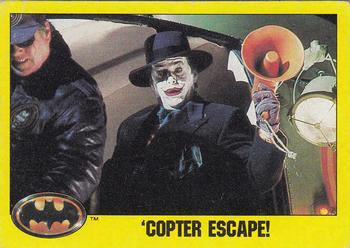 #162 Copter Escape - 1989 Topps Batman
