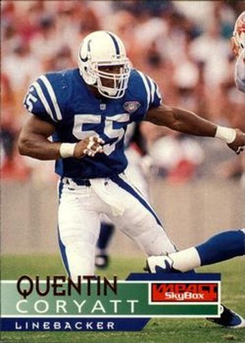 #62 Quentin Coryatt - Indianapolis Colts - 1995 SkyBox Impact Football