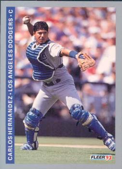 #62 Carlos Hernandez - Los Angeles Dodgers - 1993 Fleer Baseball