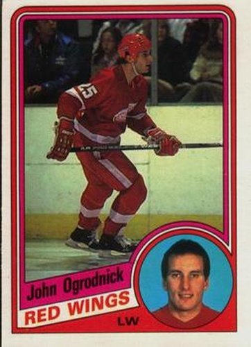 #62 John Ogrodnick - Detroit Red Wings - 1984-85 O-Pee-Chee Hockey