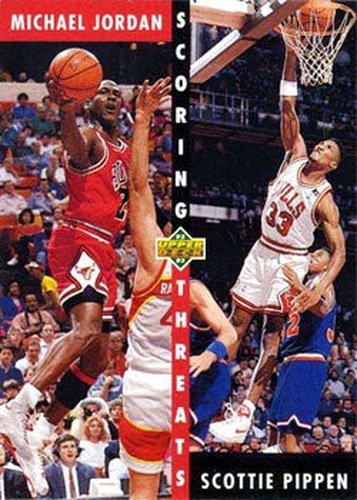 #62 Michael Jordan / Scottie Pippen - Chicago Bulls - 1992-93 Upper Deck Basketball