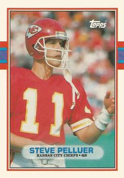 #62T Steve Pelluer - Kansas City Chiefs - 1989 Topps Traded Football