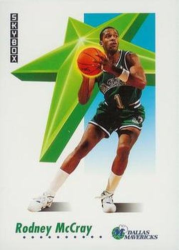 #62 Rodney McCray - Dallas Mavericks - 1991-92 SkyBox Basketball