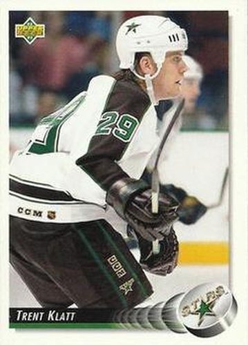 #62 Trent Klatt - Minnesota North Stars - 1992-93 Upper Deck Hockey