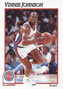 #62 Vinnie Johnson - Detroit Pistons - 1991-92 Hoops Basketball