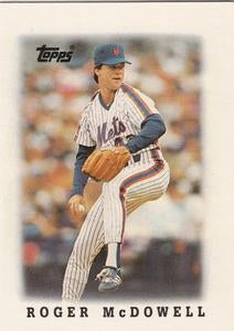#62 Roger McDowell - New York Mets - 1988 Topps Major League Leaders Minis Baseball