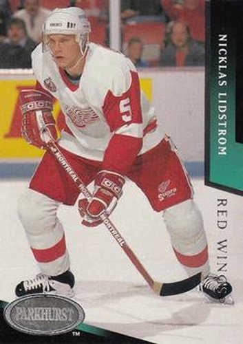 #62 Nicklas Lidstrom - Detroit Red Wings - 1993-94 Parkhurst Hockey
