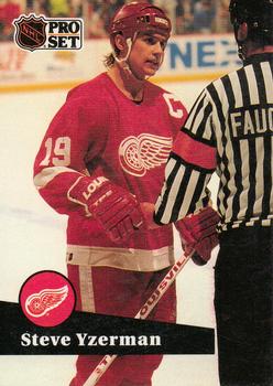 #62 Steve Yzerman - 1991-92 Pro Set Hockey