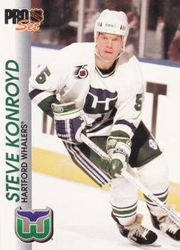 #62 Steve Konroyd - Hartford Whalers - 1992-93 Pro Set Hockey