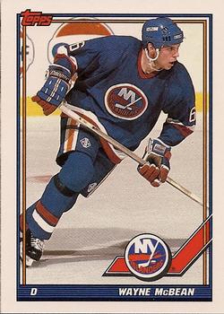 #62 Wayne McBean - New York Islanders - 1991-92 Topps Hockey