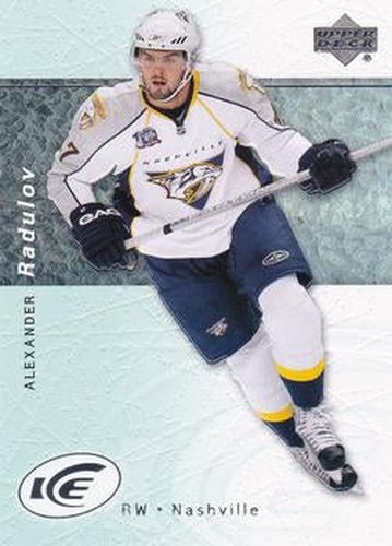 #62 Alexander Radulov - Nashville Predators - 2007-08 Upper Deck Ice Hockey