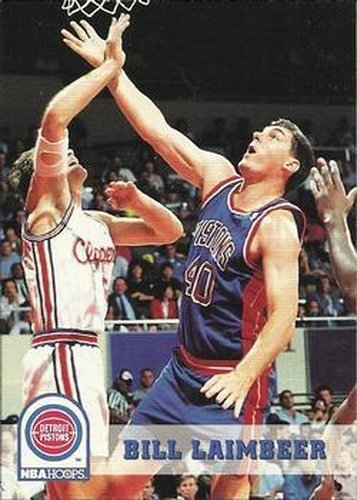 #62 Bill Laimbeer - Detroit Pistons - 1993-94 Hoops Basketball