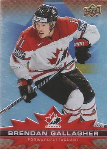 #62 Brendan Gallagher - Canada - 2021-22 Upper Deck Tim Hortons Team Canada Hockey