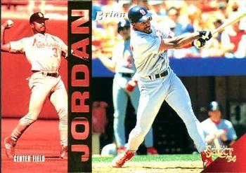 #62 Brian Jordan - St. Louis Cardinals - 1994 Select Baseball