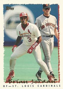 #62 Brian Jordan - St. Louis Cardinals - 1995 Topps Baseball