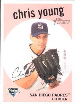 #62 Chris Young - San Diego Padres - 2008 Topps Heritage Baseball
