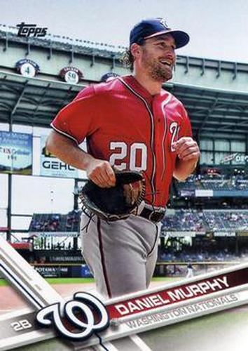#62 Daniel Murphy - Washington Nationals - 2017 Topps Baseball