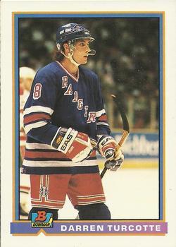 #62 Darren Turcotte - New York Rangers - 1991-92 Bowman Hockey
