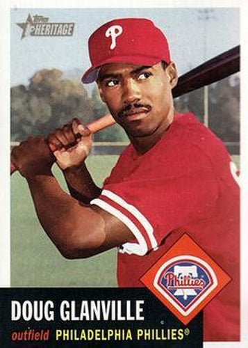 #62 Doug Glanville - Philadelphia Phillies - 2002 Topps Heritage Baseball
