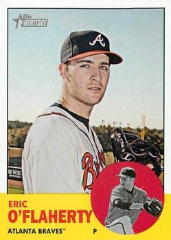 #62 Eric O'Flaherty - Atlanta Braves - 2012 Topps Heritage Baseball